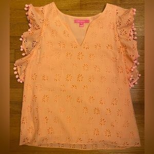 Lilly Pulitzer Pom Pom Blouse